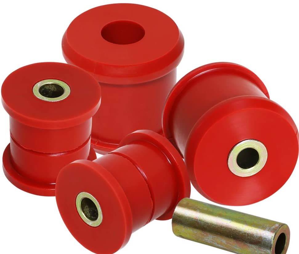 Fit 1998-2005 Subaru Impreza Polyurethane Rear Lower Control Arm Bushing Kit Red