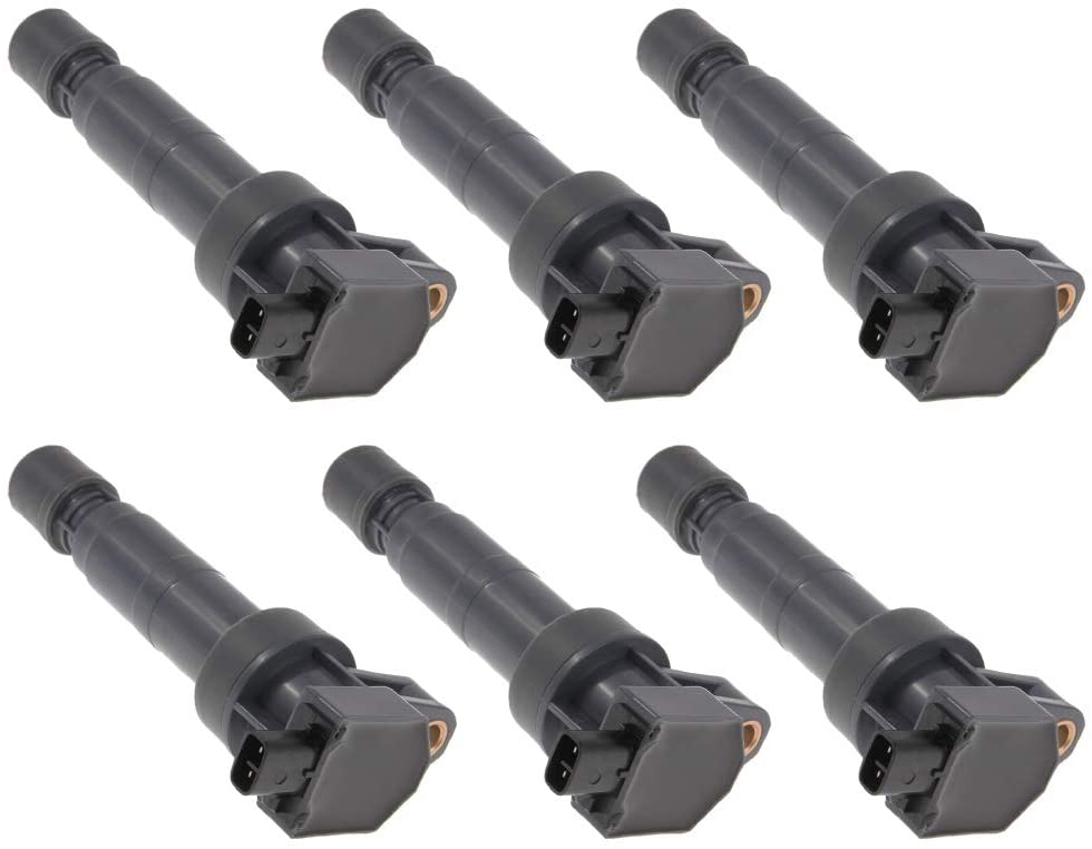 6 PCS Ignition Coil For V6 3.3L 3.5L 3.8L 07-09 AMANTI / 09-11 BORREGO / 06-16 SEDONA / 07-16 SORENTO / 14-16 CADENZA - 06-17 AZERA / 09-16 GENESIS / 08-10 SONATA / 13-14 SANTA FE XL