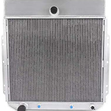 2 Row Core Aluminum Racing Radiator Replacement For Ford 1953-1956 Pickup Trucks F100 F250 F350 L6 V8 Auto Engines
