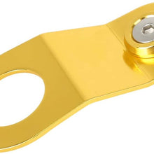 X AUTOHAUX Aluminum Alloy Radiator Stay Mount Bracket with Washer Bolt Kit Gold Tone Replacement for Honda Civic EK