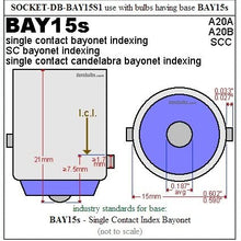 LED NAVIGATION BULBS - SET OF TWO (2) BULBS - RA-7512 / W-1280 / BAY15S