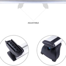 Aintier 2Pcs 49" Adjustable Aluminum Cross Bar Roof Rack Compatible with Audi Q5 2009-2016,for Audi Q7 2007-2016 Roof Top Rail Rack Crossbar Luggage Cargo Carrier Roof Rack Set with Lock