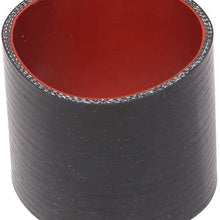 SUNROAD Universal 3" Inch Aluminum Intercooler Piping U-Pipe Kit & Coupler & T-Bolt Black