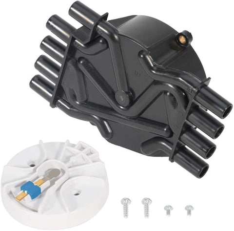 ROADFAR Ignition Distributor Cap and Rotor Kit Compatible for Chevro-let C2500 V8 5.7L for GM-C Savana 3500 for Cadill-ac Escalade DR474 DR331 D303A DR2031G
