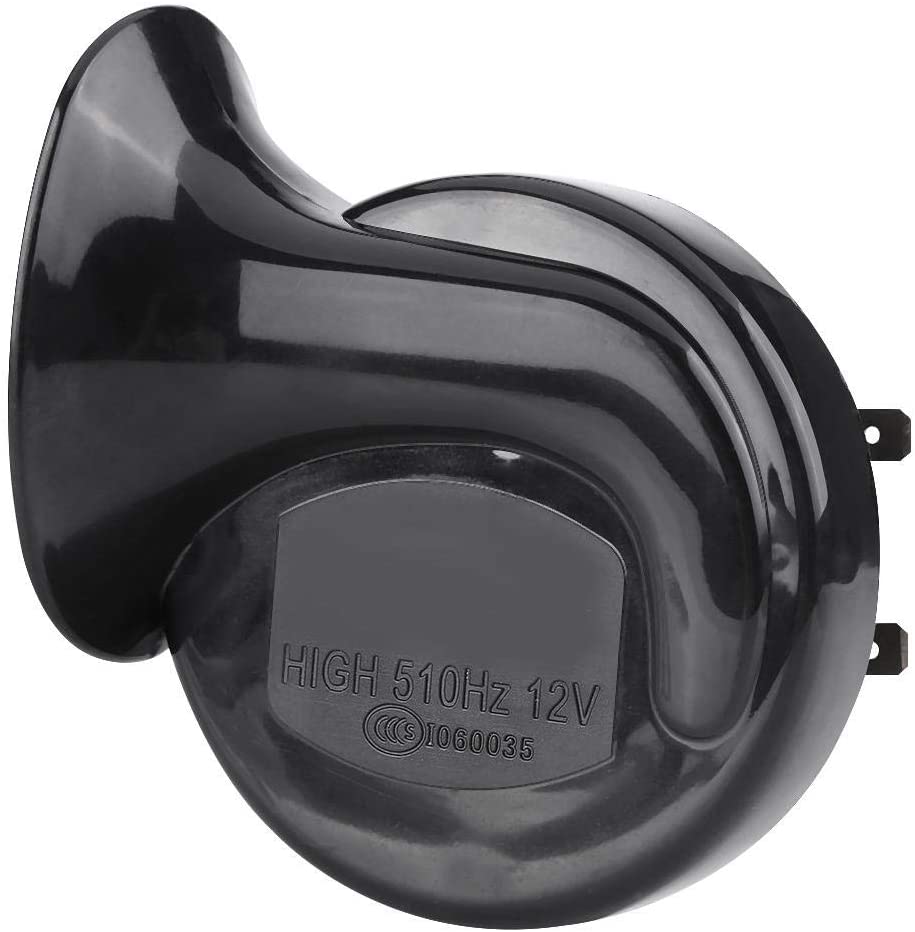 Duokon Motorcycle Snail Horn, Universal 12V 110dB 510HZ Motorcycle Electric Snail Horn Loud Voice Speaker