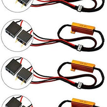 Redcolourful H7 Resistor LED Headlight Bulb 6 Ohm Resistance Decoder Warning Error Free Decoder Canceller Capacitor H7 1 Accessories