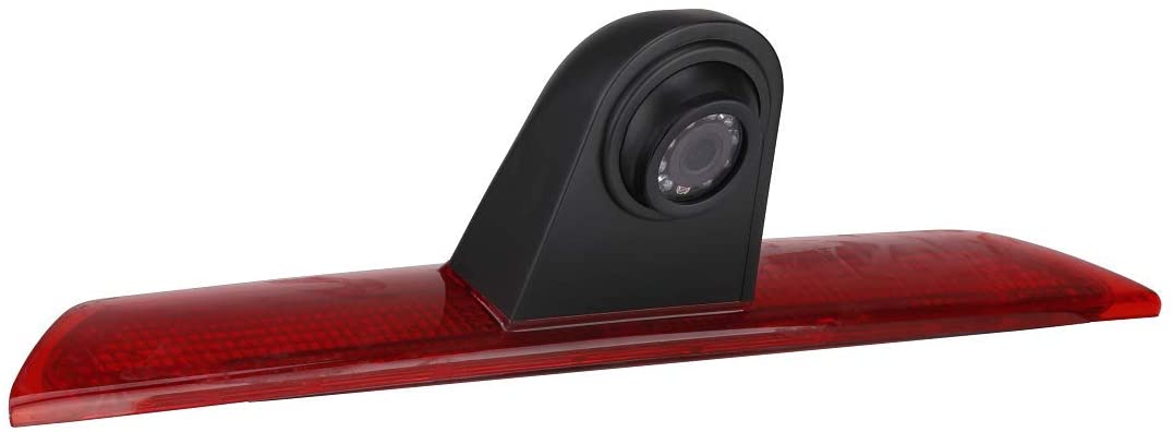 Misayaee Car Third Roof Top Mount Brake Lamp Camera Brake Light HD Rear View Backup Parking Camera for Transporter Transit F150/F250/F350 Transit Transporter Truck Vans 2014-2019