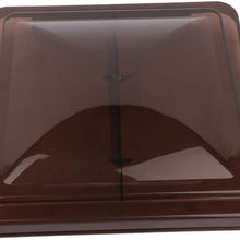 Liftstrut Roof Vent Cover fit for RV Trailer Camper Motorhome VL200-S Smoked 14 x 14 Vent Lid kit 1 pac Easy Install Fresh Air Rain Vent Lid Ventilation