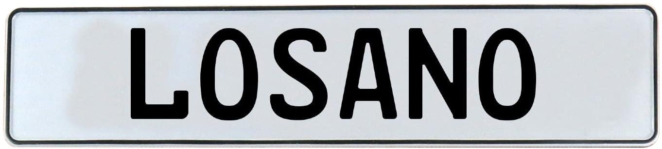 Vintage Parts 683181 Vintage Parts 683181 Losano White Stamped Aluminum Street Sign Mancave Wall Art, 1 Pack