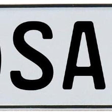 Vintage Parts 683181 Vintage Parts 683181 Losano White Stamped Aluminum Street Sign Mancave Wall Art, 1 Pack