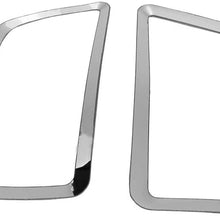 KIMISS 6pcs Stainless Steel Car Dashboard Side Air Conditioning Outlet Trim Cover for Ford Focus 15-18