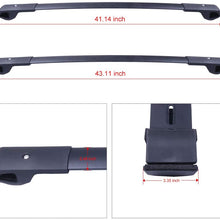 OCPTY Roof Rack Cargobar Carrier For Subaru Crosstrek 2016-2017,for Subaru Impreza 2012-2016,for Subaru XV Crosstrek 2013-2015 Rooftop Luggage Crossbars - Fits Side Rails Models ONLY