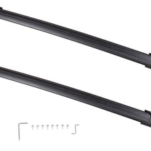 ANPART Roof Rack Crossbars fit for 2015-2020 for Chevrolet Suburban/for Tahoe/for Cadillac Escalade/for Cadillac Escalade ESV/for GMC Yukon/for GMC Yukon XL Black Aluminum Rooftop Cargo Carrier
