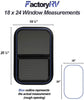 ToughGrade Vertical Sliding Black RV Window 18