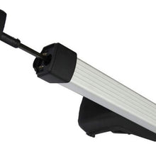 HANSCOSTAR 55" Clamp-Adjustable Raised Rail-Mount Roof Rack Cross Bar+Kayak Saddle Carrier