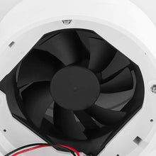 Akozon Roof Fan LED Air Ceiling Ventilation Grille Round for Campers Motorhome Travel Trailer Van 5000R/min 12V