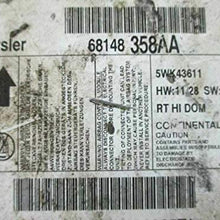 REUSED PARTS Bag Control Module Fits 08 Caravan p68148358AA 68148358AA