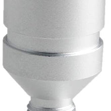 DEWHEL Custom Aluminum Universal Shift knob Shifter Adapter for Non Threaded Shifters BMW Mini M10X1.5 (Silver)