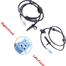 OCPTY ABS Sensor, Front Left Right Wheel Speed Sensors Fit for 2003 2004 2005 2006 2007 Nissan Murano ALS286 ALS290 Pack of 2