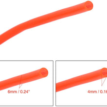 X AUTOHAUX 10 Meter 32.8ft 4mm Inner Dia Universal Polyurethane PU Vacuum Hose Tube Red for Car