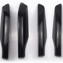 WNHSNM for Toyota Land Cruiser Prado J150 2010-2018 Car Roof Rails Rack End Cap Protection Cover Rail End Shell Replacement 4pcs (Color : Black)