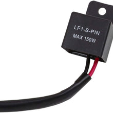 2-Pin Electronic LED Flasher Relay FIX Motorcycle Turn Signal Bulbs Hyper Flash
