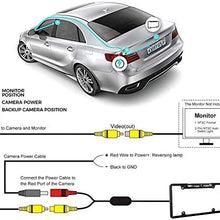 Peojek Car License Plate Camera with Night Vision,Car Backup Camera with 170° Viewing Angle Universal Car License Plate Mount Camera IP67 Waterproof High Sensitive LED Light
