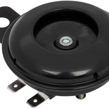OCPTY Motorcycle Electric Horn 105DB Scooter Round Horn Speaker for ATV Bicycle Motorcycle,Black
