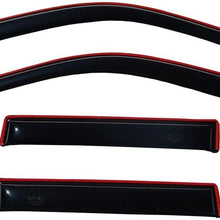 Auto Ventshade 194819 in-Channel Ventvisor Side Window Deflector, 4-Piece Set for 2002-2010 Ford Explorer & Mercury Mountaineer, 2003-2010 Lincoln Aviator