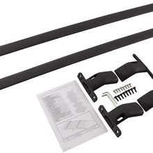 KPGDG 2Pcs Aluminium Crossbars Cross Bars Roof Rail Luggage Cargo Carrier Lockable Roof Rack Bar Fits for Navigator 2018 2019 2020 Black