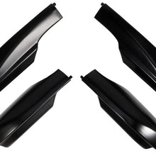 cciyu 4X Black Roof Rack Side Rails End Covers Shell Cap Replacement Fit for 2006-2012 for TOYOTA RAV4 Sport Utility 4-Door