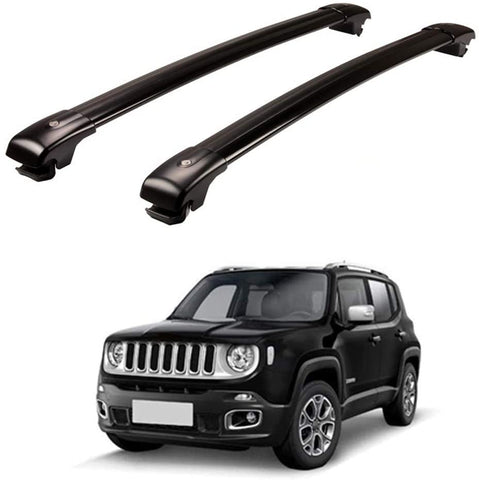 Chebay Universal Crossbar Cross Bar Top Roof Rail Roof Rack Raill Rack Locking Adjustable Bar Fits for Renegade 2015 2016 2017 2018 2019 2020