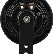 XINGFUQY 110dB 430HZ Loud Electric Snail Horn Loudspeaker Universal Fit for 12V Motorcycle Car Black Waterproof and Sand-Proof