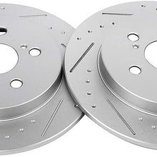 ROADFAR Slotted Front Brake Rotors fit for Lexus CT0h,Pontiac Vibe,for TOYOTA Corolla/Matrix/Prius/Prius Plug-In/Prius Prime