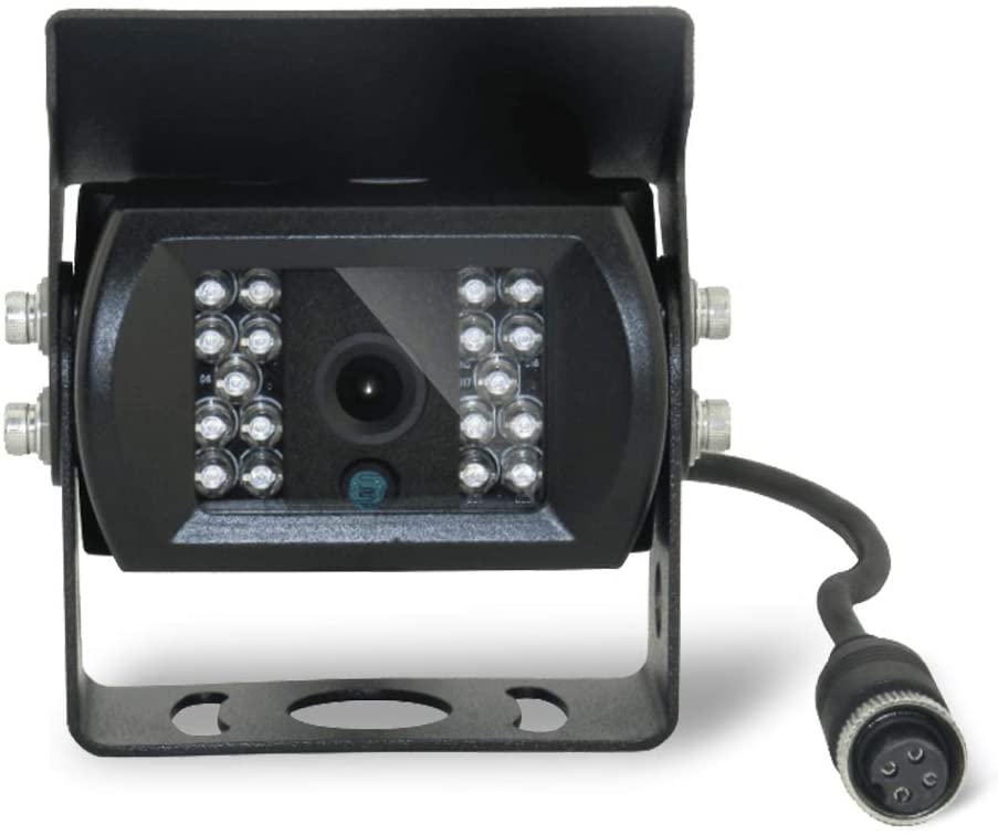 Backup Camera with 4-Pin Connector for Truck Rear View System, Universal Connector, High Level Waterproof and Superior 18 Infrared LED Night Vision