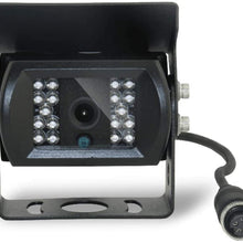 Backup Camera with 4-Pin Connector for Truck Rear View System, Universal Connector, High Level Waterproof and Superior 18 Infrared LED Night Vision