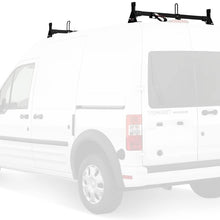 Vantech Transit Connect 2010-13 H1 2 bar Ladder roof Rack Low Profile 39" Bars Steel White