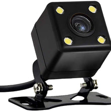HD Car Rear Camera Car Backup Camera with Super Night Vision IP67 Waterproof Seismic Rearview Camera Wide Angle View for Car RV Caravan Trailer Tow Truck of Rear View Camera Fit (Eight Lights)