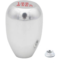 Gear Stick Shift Knob 6 Speed Shifter Knobs Silver M10x1.5 Screw On Aluminum (Silver)