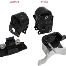 Engine Motor Mount Set Trans Kit 4Pcs Fit For 2004 2005 2006 Maxima 3.5L A7349EL A7358 A7348 A7351 (Front Motor Mount With Sensor)