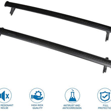 WHEELTECH Roof Rack Cross Bar Rail fit For Chevrolet Traverse 2018-2019 Cargo Racks Rooftop Cargo Luggage Baggage Black Crossbars