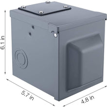 Miady 30 Amp 125 Volt RV Power Outlet Box, Enclosed Lockable Weatherproof Outdoor Electrical NEMA TT-30R Receptacle Panel, For RV Camper Travel Trailer Motorhome Electric Car Generator