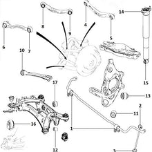 Siberian Bushing Polyurethane Rear Suspension Control Low Arm Inner Compatible with Mercedes GLK-Class X204 GLK200 2008-2013