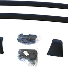 Black Aluminum Roof Rack Cross Bars Replacement for 2015-2018 Highlander Top Side Rail Cargo Carries