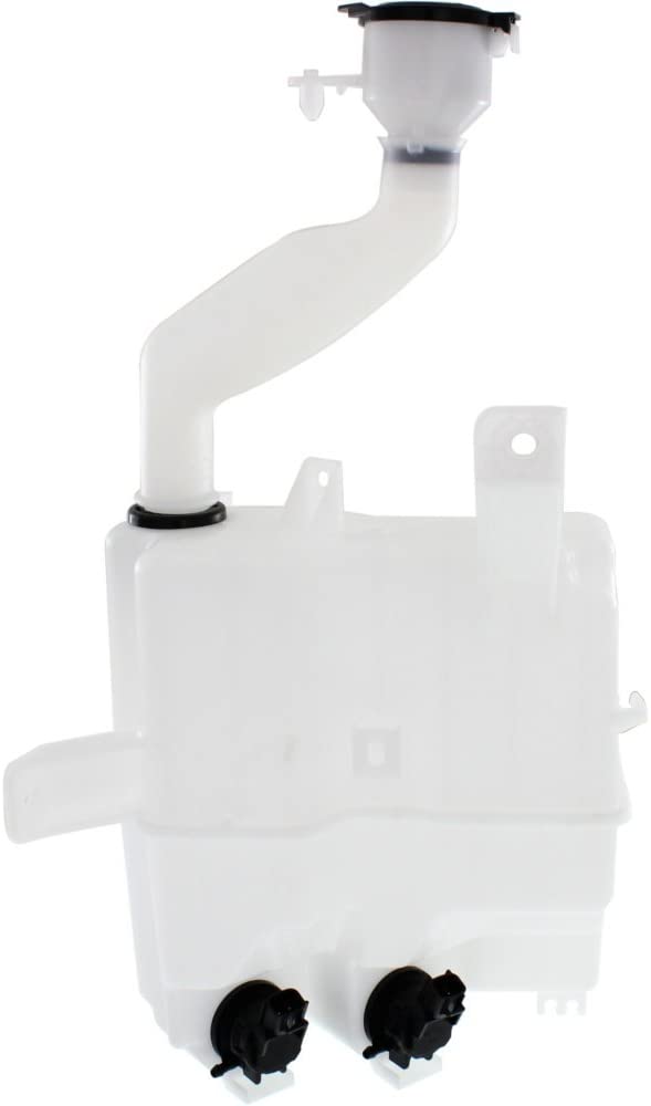 Washer Reservoir Windshield Expansion Tank w/Washer Pump, Filler Neck, and Cap compatible with Vehicles w/Headlight Washer