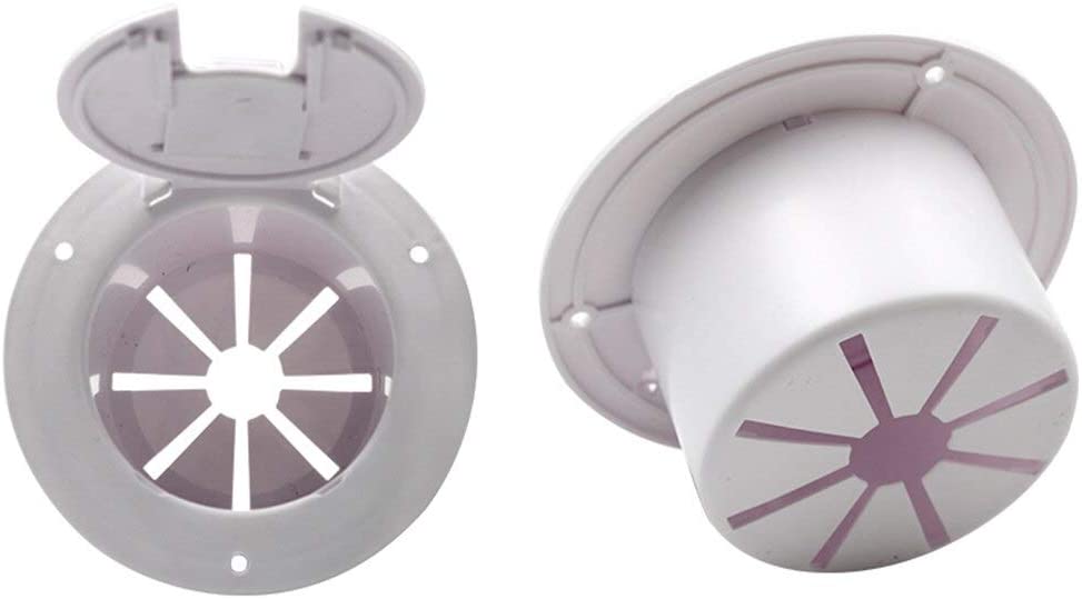 KABITA115 - POLAR WHITE RV Electric Power Cord Medium Round Cable Hatch 3.5