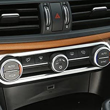 wroadavee Inner Console Air Conditioner Button Frame Cover Trim for Alfa Romeo Giulia 2017-2019