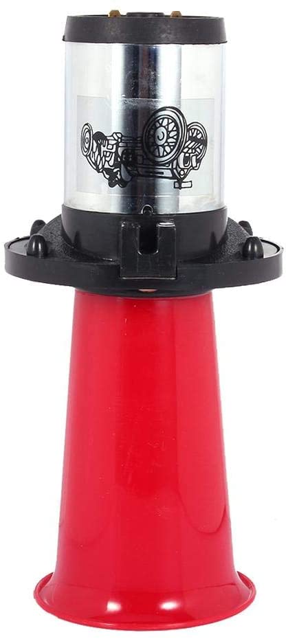 Suuonee Car Alarm Horn, 12V 110DB Auto Truck Antique Vintage Old Style Horn Siren AHH-OOO-GAH AHOOGA OOGA(Red) (Red)