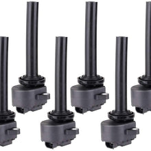 AUTOMUTO Ignition Coils Compatible with Honda Passport Isuzu Amigo/Axiom/Rodeo/Rodeo Sport/Trooper 2000-2004 Replacement for Part-numbers: UF252 C1255 (Pack of 6)