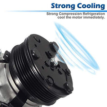 AUTEX AC Compressor & A/C Clutch CO 11155C 57887 Compatible with Versa 2007 2008 2009 2010 2011 1.8L Compatible with Tiida 2007 2008 2009 2010 2011 2012 2013 2014 2015 1.8L